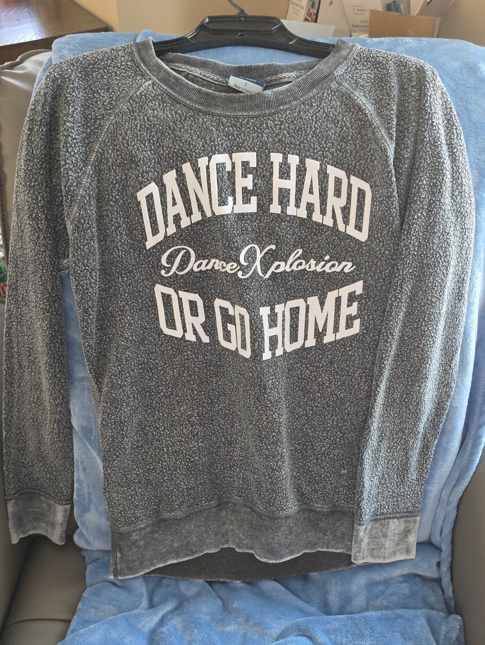 Gray 'Dance Hard' Women's Crewneck Sweatshirt